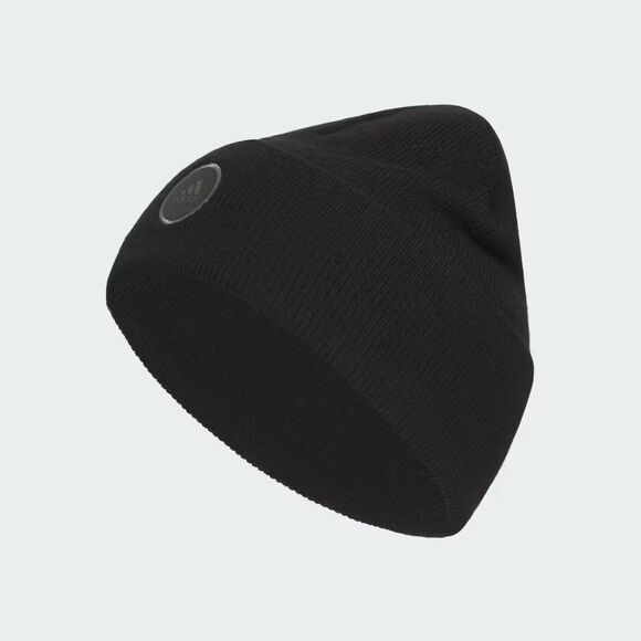 Adidas Wide Cuff 2 Fold Beanie 'Black/Grey' (Women's) IV3007 - Picture 1 of 7